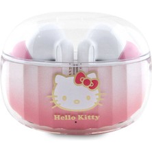 Hello Kitty Tws Kulak Içi Bluetooth Kulaklık Orjinal Lisanslı Renk Geçişli Dizayn V5.3 Pembe