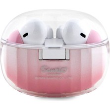 Hello Kitty Tws Kulak Içi Bluetooth Kulaklık Orjinal Lisanslı Renk Geçişli Dizayn V5.3 Pembe