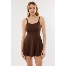 Ayyıldız 49630 Kahverengi Etekli Mayo