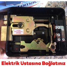 Badem10 Uzun Barelli Trajlı Elektrikli Otomatik Kilit Anahtarlı Apartman Dış Demir Kapı Otomatı 70 mm