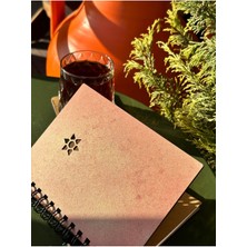 Esamore Concept Isminize Özel Ahşap Kapaklı Ajanda Defter Günlük Spiralli Ahşap Kapaklı Defter Anı Defteri