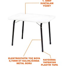 Armarks 45X60 cm Katlanır Masa, Balkon Bahçe, Kamp Masası Piknik Masası, 45X60 cm