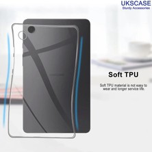 Ukscase Samsung Galaxy Tab A9 8.7 Inch 2023 Ile Uyumlu Buzlu Şeffaf Silikon Kılıf (SM-X110/X115/X117)