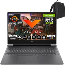 Hp Victus W16-S1026NT Amd Ryzen R7-8845HS 48GB Ddr5 512GB SSD 6GB/RTX4050 Freedos 16.1" 144 Hz Fhd IPS Taşınabilir Bilgisayar VİCTUS9Z796EA09+WEBLEGELSINÇANTA