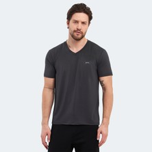 Slazenger KATRIINA Erkek Tişört Koyu Gri