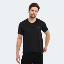 Slazenger KATRIINA Erkek Tişört Siyah