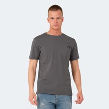 Slazenger VESELA Erkek Cepli Koyu Gri Tişört