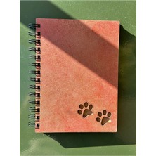 Esamore Concept Isminize Özel Ahşap Kapaklı Ajanda Defter Günlük Spiralli Ahşap Kapaklı Defter Anı Defteri