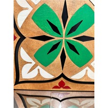Esamore Concept Celandine Ahşap Tablo - Duvar Dekorasyon - Ev Dekorasyon Ahşap Tablo - Renkli Desenli Tablo