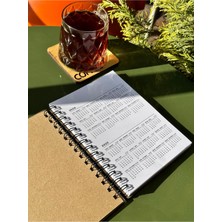 Esamore Concept Isminize Özel Ahşap Kapaklı Ajanda Defter Günlük Spiralli Ahşap Kapaklı Defter Anı Defteri