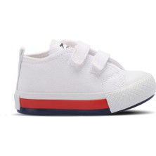 Slazenger KOALA Unisex Çocuk Cırt Cırtlı Beyaz Günlük Spor Ayakkabısı