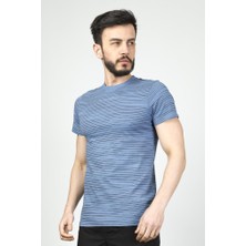 Cazador Bisiklet Yaka Çizgili Erkek Tişört Cdr 4014