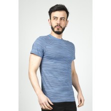 Cazador Bisiklet Yaka Çizgili Erkek Tişört Cdr 4014