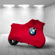 Ultra Shop Bmw S 1000 Xr Kırmızı Kumaş Motosiklet Brandası Logo Baskılı Penye Kumaş Motosiklet Branda