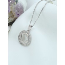 Neva Jewelry Taşlı Yuvarlak Yıldız Kolye