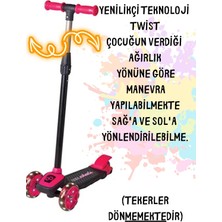 Cool Wheels Twist Işıklı Scooter ve Kız Bisiklet Kaykay Paten Çocuk Kaskı ve 6 Parça Pembe Dizlik Dirseklik Koruma Seti 4-9 Yaş