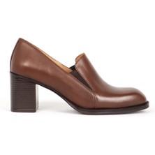 Dericlub Br 44274  Deri Kadın Topuklu Ayakkabı