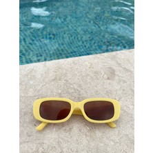 Jolly Kids Uv 400 Korumalı Dikdörtgen Güneş Gözlüğü Kız Erkek Çocuk Trend 2024 Kutulu 2-9 Yaş