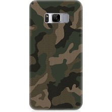 Teknomeg Samsung Galaxy S8 Plus Uyumlu Kamuflaj Desenli Silikon Kılıf