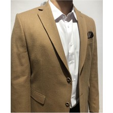 Zenelli Çift Yırtmaçlı Slim Fit Erkek Blazer Ceket