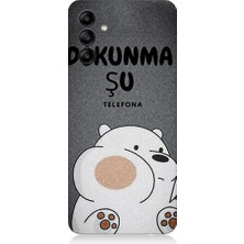 Teknomeg Samsung Galaxy M14 Uyumlu Telefonuma Dokunma Desenli Silikon Kılıf