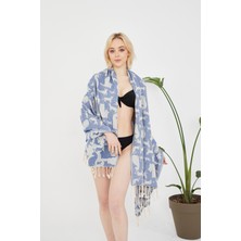 Cottoviva Pamuklu Kedi Desenli Peştemal, Havlu, Hamam, Banyo, Havuz, Plaj, Kadın, Erkek, Unisex, Hediye