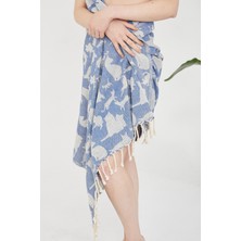 Cottoviva Pamuklu Kedi Desenli Peştemal, Havlu, Hamam, Banyo, Havuz, Plaj, Kadın, Erkek, Unisex, Hediye