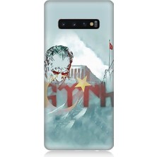 Teknomeg Samsung Galaxy S10 Uyumlu Mustafa Kemal Atatürk Desenli Silikon Kılıf
