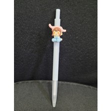 Es Dekor Girl Aralık 2023 Kırtasiye Hediyelik Gift Sihirli Anime Tıklamalı Dekoratif 1 Adet Jel Kalem Mavi