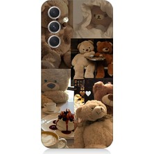 Teknomeg Samsung Galaxy A05S Uyumlu Sevgili Aşık Ayılar Desenli Silikon Kılıf