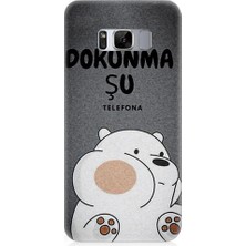Teknomeg Samsung Galaxy S8 Uyumlu Telefonuma Dokunma Desenli Silikon Kılıf