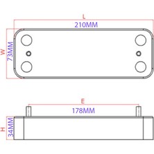 Kombi Yedek Parça Baymak Luna Buderus GB022 Plakalı Eşanjör