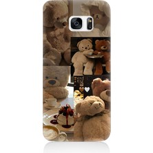 Teknomeg Samsung Galaxy S7 Uyumlu Sevgili Aşık Ayılar Desenli Silikon Kılıf