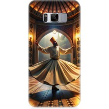 Teknomeg Samsung Galaxy S8 Uyumlu Mevlevi Semazen Desenli Silikon Kılıf