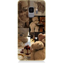 Teknomeg Samsung Galaxy S9 Uyumlu Sevgili Aşık Ayılar Desenli Silikon Kılıf