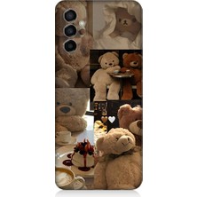 Teknomeg Samsung Galaxy M23 Uyumlu Sevgili Aşık Ayılar Desenli Silikon Kılıf