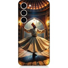 Teknomeg Samsung Galaxy S23 Uyumlu Mevlevi Semazen Desenli Silikon Kılıf
