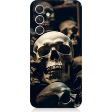 Teknomeg Samsung Galaxy S24 Uyumlu Kuru Kafa Desenli Silikon Kılıf