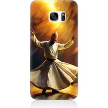Teknomeg Samsung Galaxy S7 Uyumlu Semazen Yapan Mevlevi Desenli Silikon Kılıf