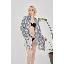 Cottoviva Hediyelik Pamuklu Pati Desenli Peştamal, Havlu, Hamam, Banyo, Plaj, Kadın, Erkek, Unisex