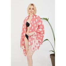 Cottoviva Hediyelik Pamuklu Pati Desenli Peştamal, Havlu, Hamam, Banyo, Plaj, Kadın, Erkek, Unisex