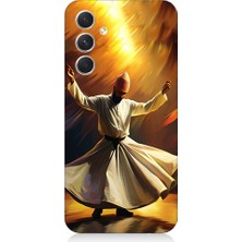 Teknomeg Samsung Galaxy S23 Fe Uyumlu Semazen Yapan Mevlevi Desenli Silikon Kılıf