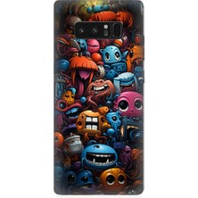 Teknomeg Samsung Galaxy Note 8 Uyumlu Canavar Oyuncaklar Desenli Silikon Kılıf