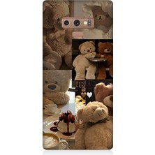 Teknomeg Samsung Galaxy Note 9 Uyumlu Sevgili Aşık Ayılar Desenli Silikon Kılıf