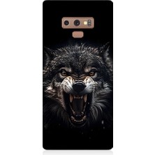 Teknomeg Samsung Galaxy Note 9 Uyumlu Savaşçı Kurt Desenli Silikon Kılıf