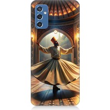 Teknomeg Samsung Galaxy M52 Uyumlu Mevlevi Semazen Desenli Silikon Kılıf