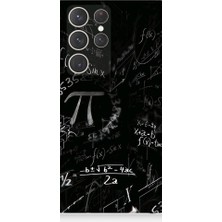 Teknomeg Samsung Galaxy S23 Ultra Uyumlu Pi ve Matematik Formülü Desenli Silikon Kılıf