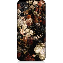 Teknomeg Samsung Galaxy M23 Uyumlu Renkli Çiçekler Desenli Silikon Kılıf