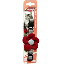 Catlife  Çıngıraklı Çiçekli Kedi Boyun Tasması 30 cm