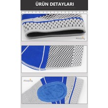 Alazpay Ortopedik Tenisçi Dirseği Spor Outdoor Jel Pedli Silikon Örme Dirseklik (1 Adet)